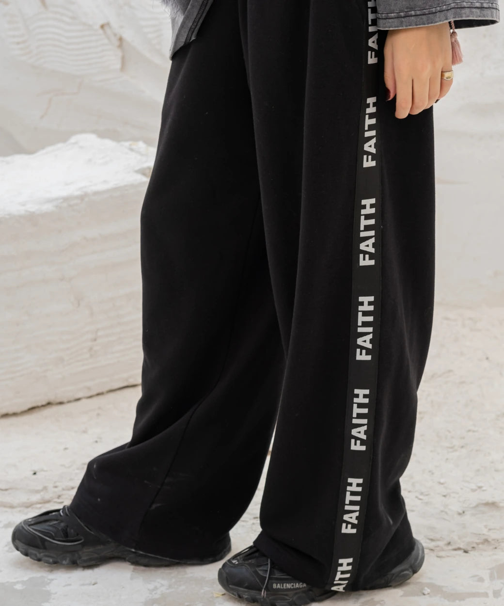 Black Faith Printed Logo