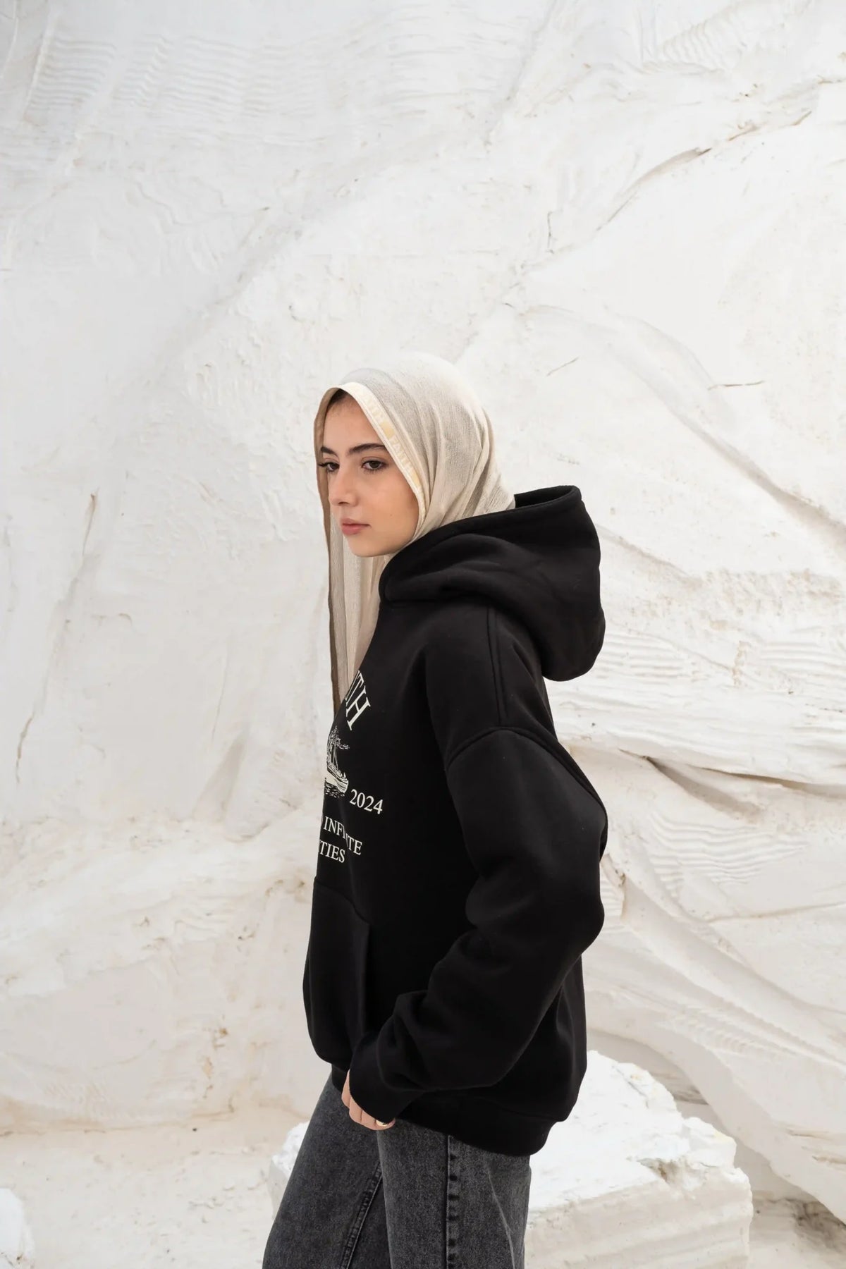 Faith Black Hoodie Print
