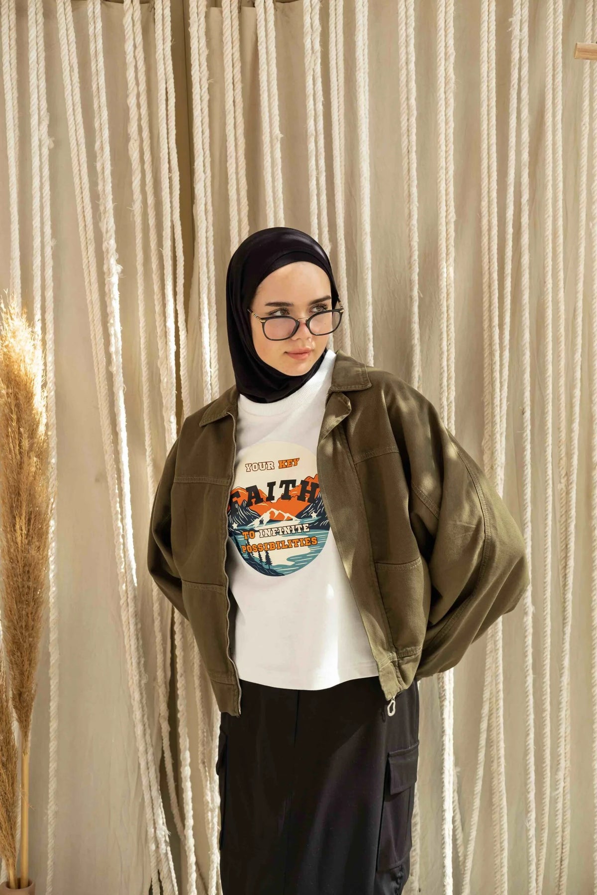 Olive Trendy Baseball Jacket