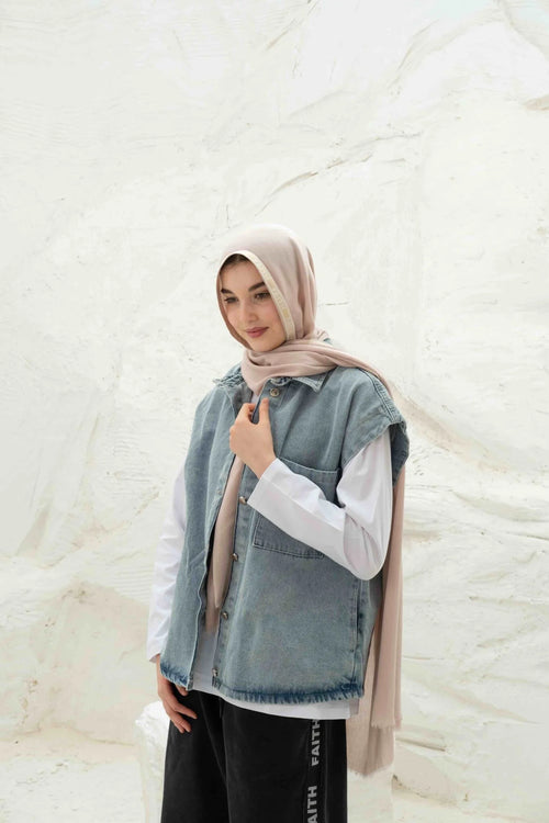 Blue Denim Vest