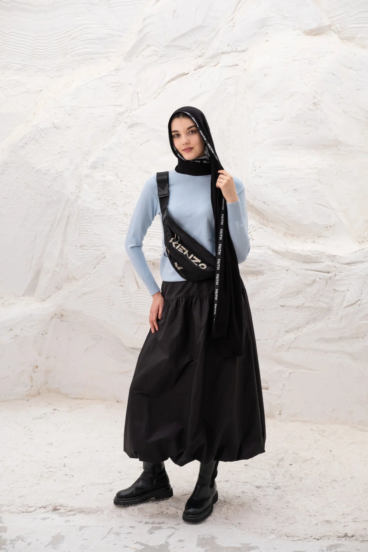 Black Balloon Skirt