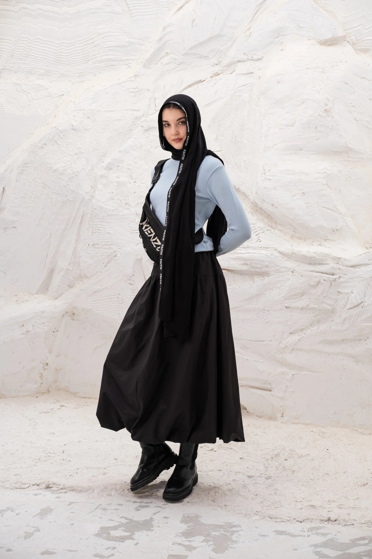 Black Balloon Skirt