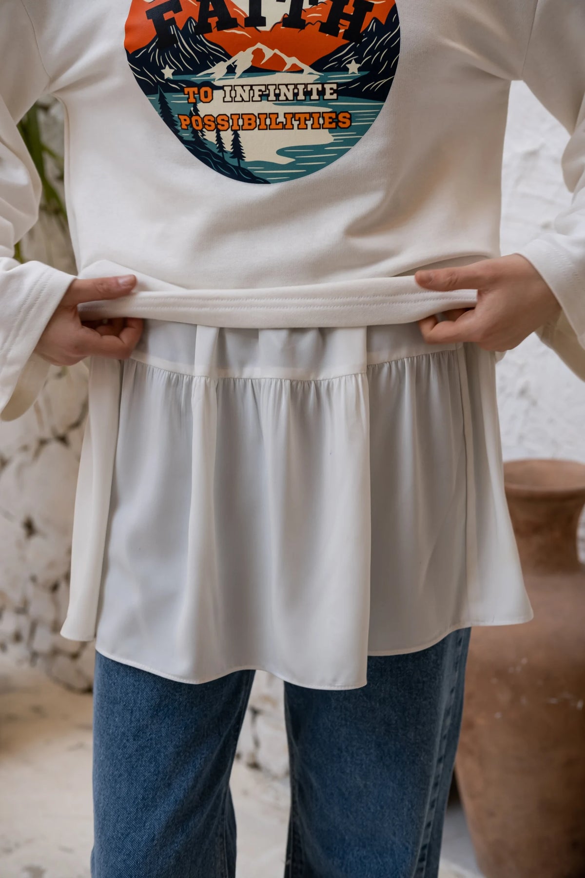 Trendy White Shirt Extension
