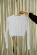 Half Cotton Body Suit White