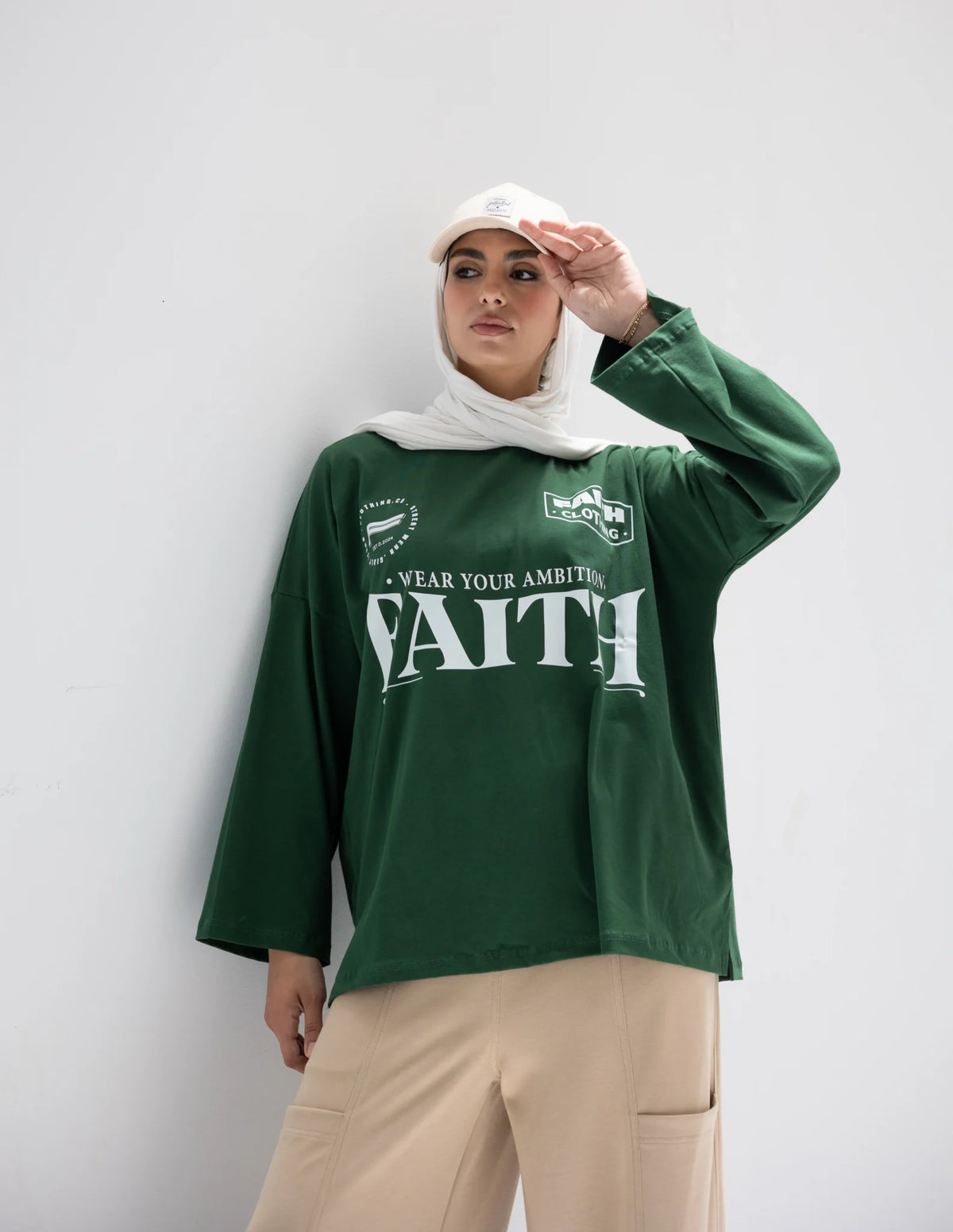 Faith baseball Green T-Shirt