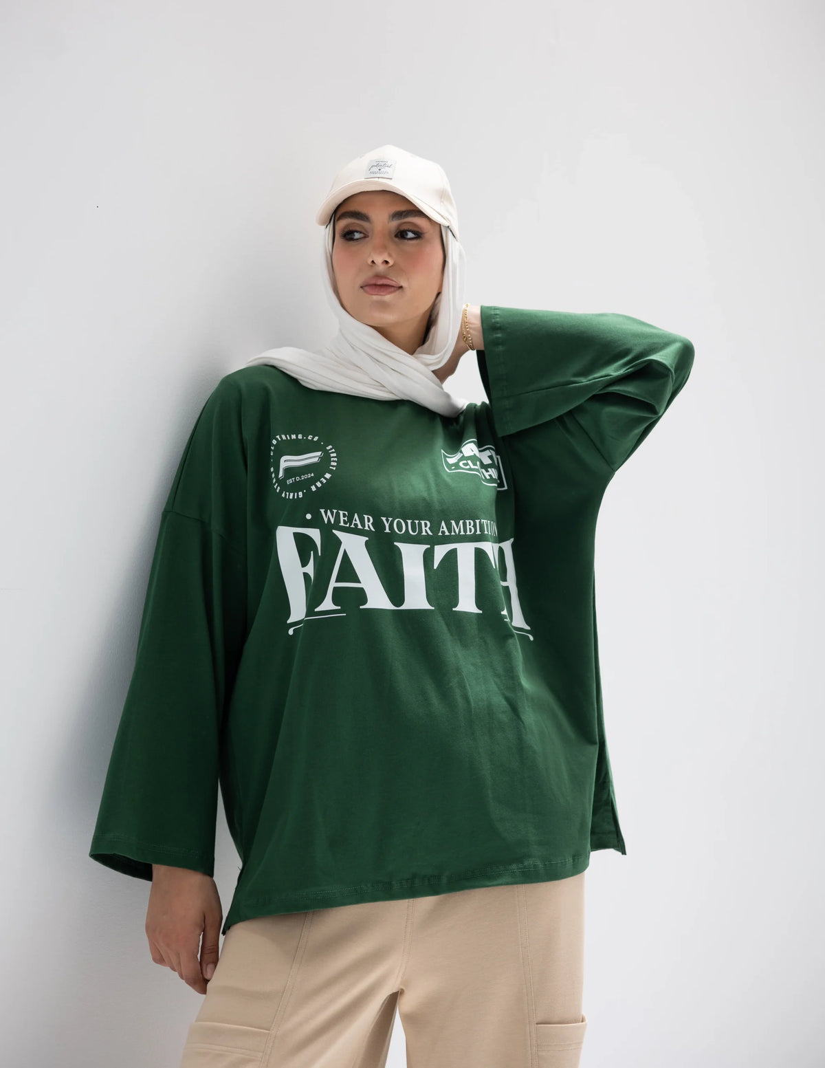 Faith baseball Green T-Shirt