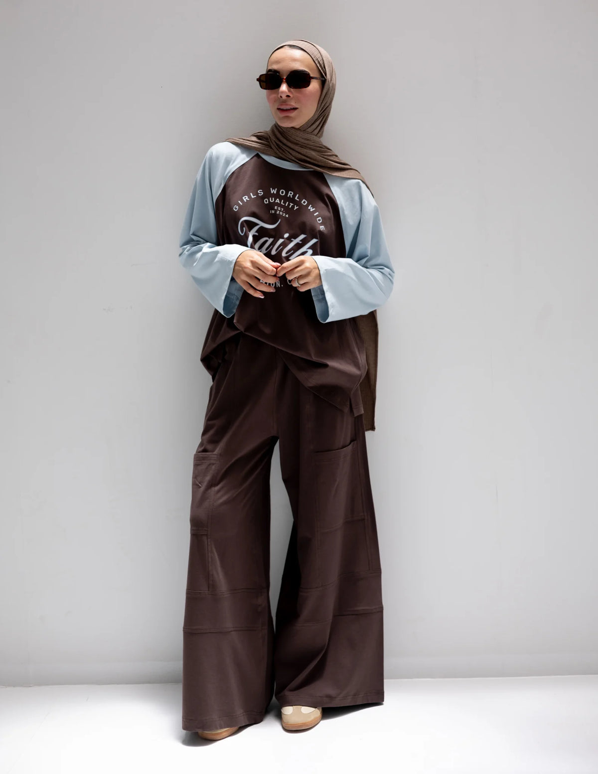 Faith Cotton T-Shirt Brown